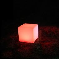 Paddia LED Cube Stool Chair Seat Table Floor Lamp Adjustable RGB Colour Rechargeable Battery Remote Control Mood Light Furniture for Garden Party Color Changing Indoor Outdoot Deco