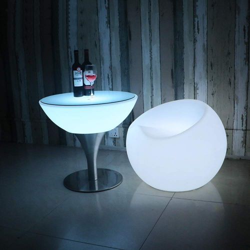  Paddia Decorative Lighting Indoor Outdoor Rechageable LED Light Cube Stool Waterproof with Remote Control Magic RGB Color Changing Side Table Home Bedroom Patio Pool Party Mood Lam