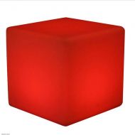 Paddia LED Cube Stool Chair Seat Table Floor Lamp Adjustable RGB Colour Rechargeable Battery Remote Control Mood Light Furniture for Garden Party Childrens Bedroom Waterproof IP65