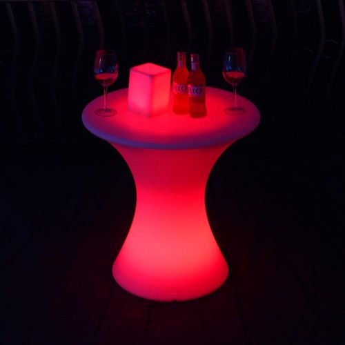  Paddia Cube Stool Mood Light Chair Seat Furniture for Garden Party LED Square Bar Clear Restaurant Table Lamp Interior Decoration Night Outdoor Waterproof Decorative Lighting Home