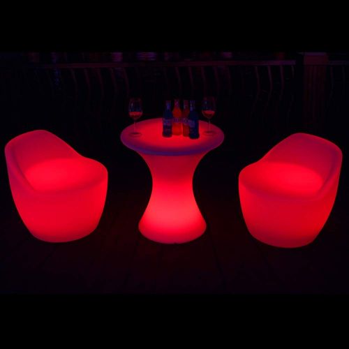  Paddia Cube Stool Mood Light Chair Seat Furniture for Garden Party LED Square Bar Clear Restaurant Table Lamp Interior Decoration Night Outdoor Waterproof Decorative Lighting Home
