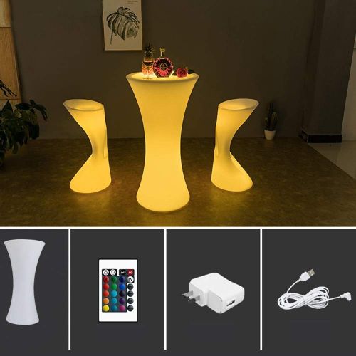  Paddia LED Cube Stool Color Changing Indoor Outdoot Garden Decoration Remote Control Mood Light Chair Colorful Night Led Atmosphere Scene Venue Waterproof Outdoor Decorative Lights