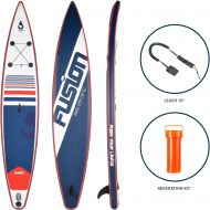Paddle board Inflatable Stand up Paddle Board, Fusion RACE 12’6 Long 6.0 Thick for Extra Stability up to 130Kg | Non-Slip Pad, Wide Stance with Bottom Fin for Paddling and Surf Control | with A