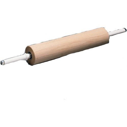  Paderno World Cuisine 15-34-Inch Long Wooden Rolling Pin with Gear