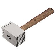 Paderno World Cuisine Meat Tenderizer with 12-1/2-Inch Wood Handle, Aluminum