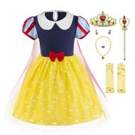 Padete Baby Girl Princess Anna Alice Elsa Little Mermaid Snow White Dress Costume