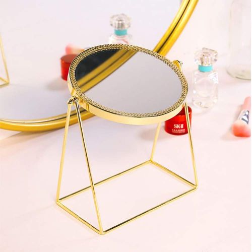  Pahdecor Vanity Classy Makeup Mirror Cute,Golden Vintage Decorative Makeup Mirror Beautiful with...