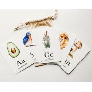 Paintedandpine Alphabet Flash Cards