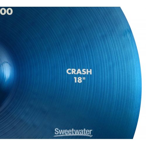  Paiste 18 inch Color Sound 900 Blue Crash Cymbal