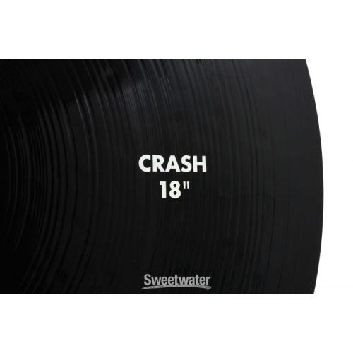  Paiste 18 inch Color Sound 900 Black Crash Cymbal