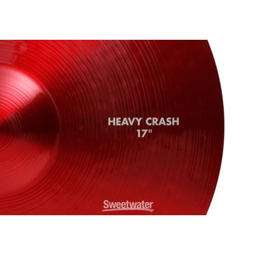  Paiste 17 inch Color Sound 900 Red Heavy Crash Cymbal