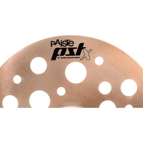  Paiste 18 inch PST X Swiss Medium Crash Cymbal