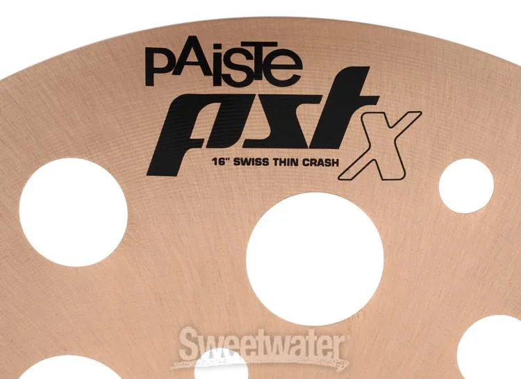  Paiste 16-inch PST X Swiss Thin Crash Cymbal