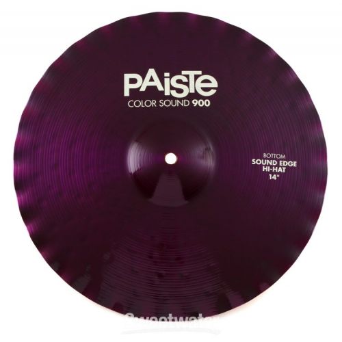  Paiste 14 inch Color Sound 900 Purple Sound Edge Hi-hat Cymbals