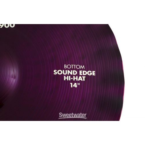  Paiste 14 inch Color Sound 900 Purple Sound Edge Hi-hat Cymbals