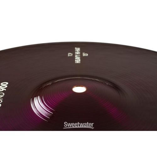  Paiste 15 inch Color Sound 900 Purple Heavy Hi-hat Cymbals