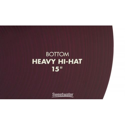  Paiste 15 inch Color Sound 900 Purple Heavy Hi-hat Cymbals