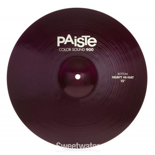  Paiste 15 inch Color Sound 900 Purple Heavy Hi-hat Cymbals