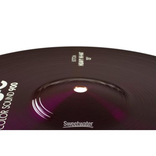  Paiste 15 inch Color Sound 900 Purple Heavy Hi-hat Cymbals