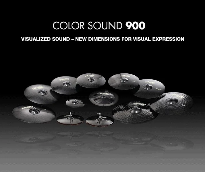  Paiste Color Sound 900 Black Sound Edge Hi-hat Cymbal - 14-inch, Top