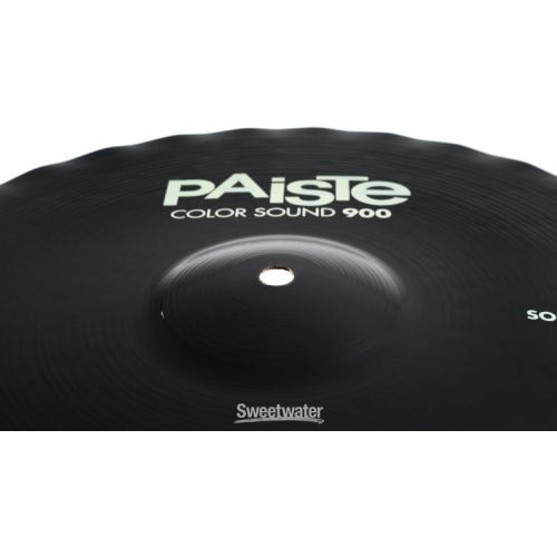  Paiste 14 inch Color Sound 900 Black Sound Edge Hi-hat Cymbals