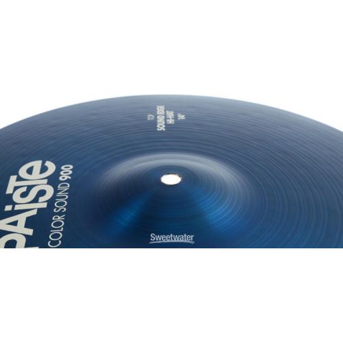  Paiste 14 inch Color Sound 900 Blue Sound Edge Hi-hat Cymbals