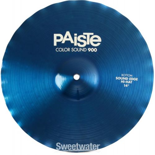  Paiste 14 inch Color Sound 900 Blue Sound Edge Hi-hat Cymbals