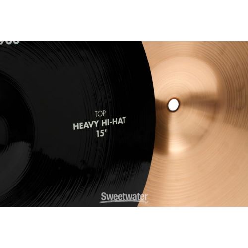  Paiste 15 inch Color Sound 900 Black Hi-hat Cymbals