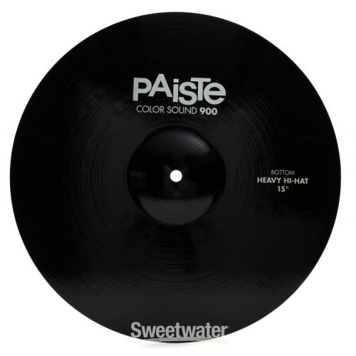  Paiste 15 inch Color Sound 900 Black Hi-hat Cymbals