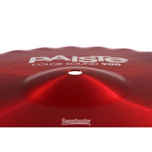  Paiste 14 inch Color Sound 900 Red Sound Edge Hi-hat Cymbals