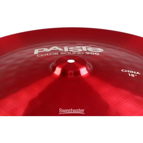  Paiste 18 inch Color Sound 900 Red China Cymbal