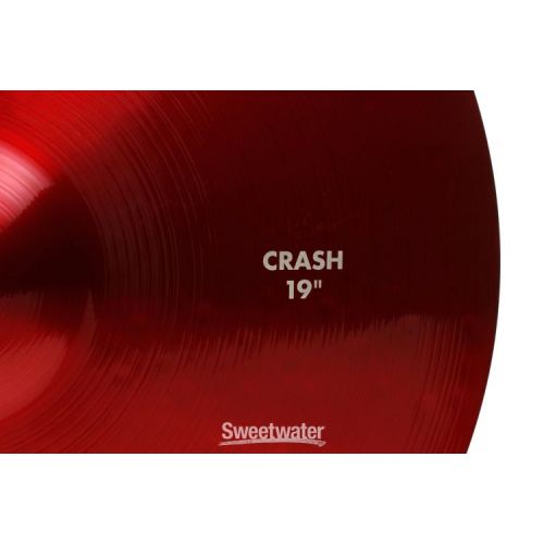  Paiste 19 inch Color Sound 900 Red Crash Cymbal