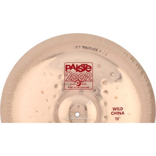  Paiste 19 inch 2002 Wild China Cymbal