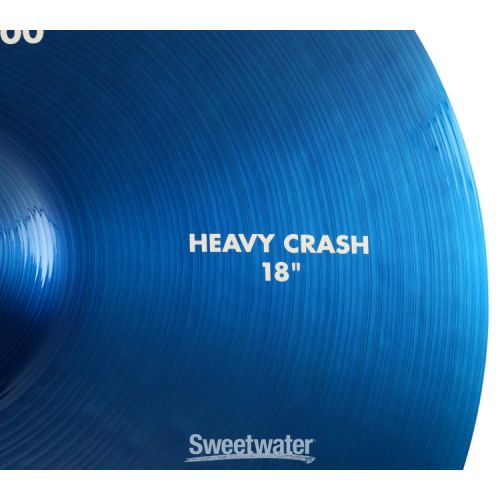  Paiste 18 inch Color Sound 900 Blue Heavy Crash Cymbal