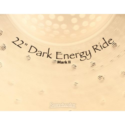  Paiste 22 inch Signature Dark Energy Ride Mk II Cymbal