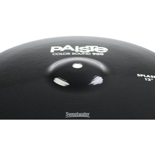  Paiste 12 inch Color Sound 900 Black Splash Cymbal