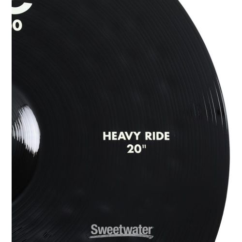  Paiste 20 inch Color Sound 900 Black Heavy Ride Cymbal