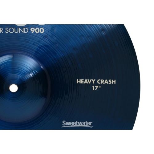  Paiste 17 inch Color Sound 900 Blue Heavy Crash Cymbal