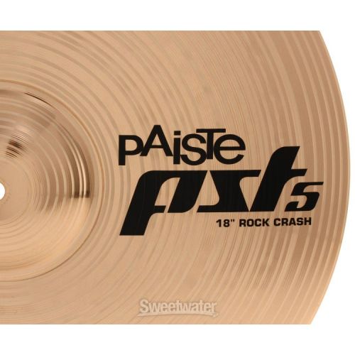  Paiste 18 inch PST 5 Rock Crash Cymbal