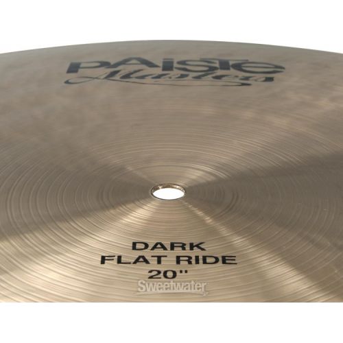  Paiste Masters Dark Flat Ride - 20-inch