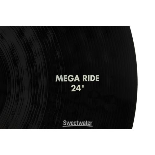  Paiste 24 inch Color Sound 900 Black Mega Ride Cymbal