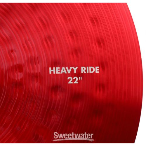  Paiste 22 inch Color Sound 900 Red Heavy Ride Cymbal