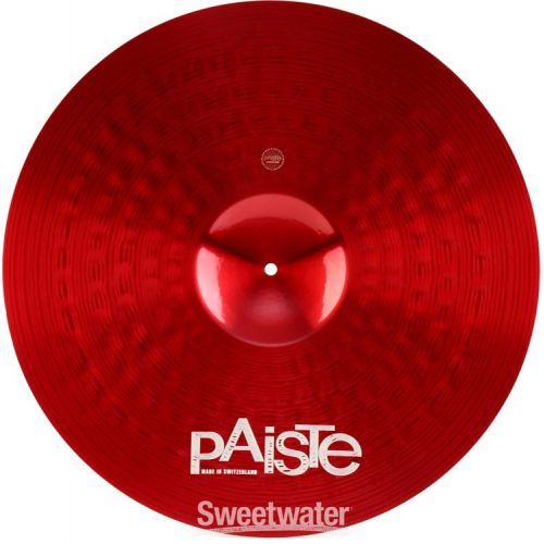  Paiste 22 inch Color Sound 900 Red Heavy Ride Cymbal