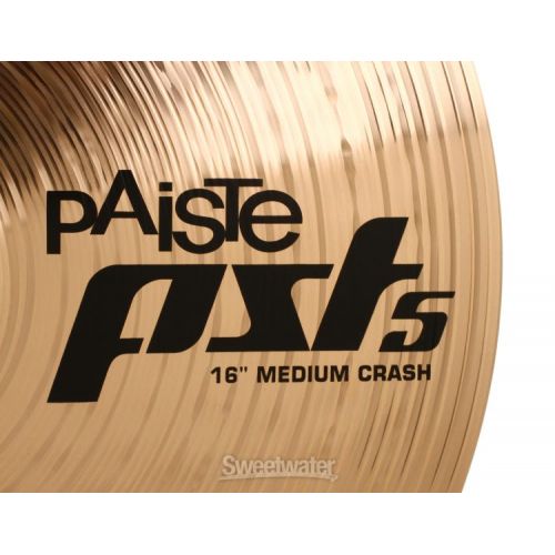  Paiste 16 inch PST 5 N Medium Crash Cymbal