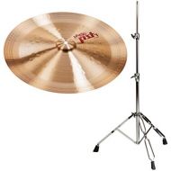 [아마존베스트]Paiste 18 inch China cymbal, PST7 series including cymbal stand (CuSn8 bronze, made in Switzerland, cymbal stand, height adjustable from approx. 60 to 120 cm)