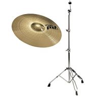 [아마존베스트]Paiste PST 518Crash/Ride Cymbal and Straight Cymbal Stand Set