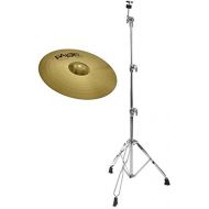 [아마존베스트]Paiste 101 Brass 18 Crash Ride Set (MS63 Brass, Balanced Tone, Suitable for Any Style, Includes Straight Cymbal Stand)