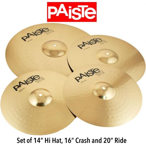  [아마존베스트]PAISTE 101 UNIVERSAL (14/16/20) Cymbals Cymbal value packs