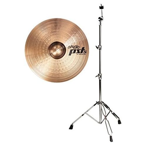  [아마존베스트]Paiste PST 520Medium Ride Cymbal and Straight Cymbal Stand Set