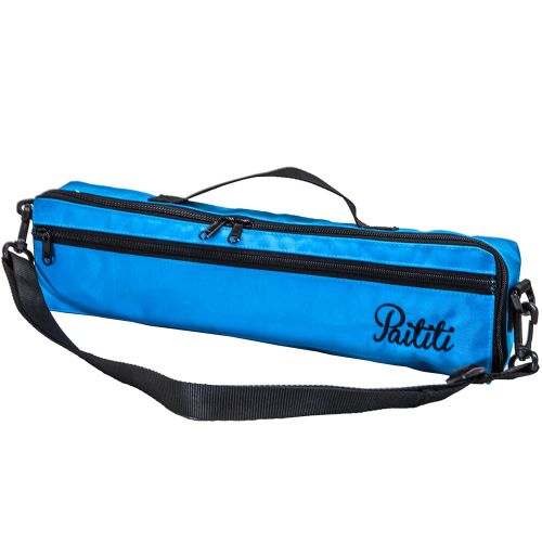  Paititi PAITITI Blue Plated Gold Key Open Hole C Flute, Quality Sound with Lightweight Case, Case Cover and More